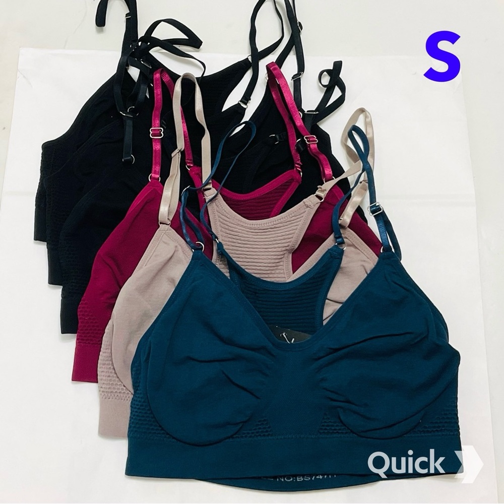 S - NWT 6 pcs Wireless Sports Bralettes
